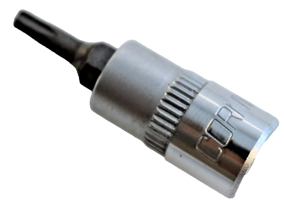 Cornwell Tools CBST150 T15 TORX Bit Socket Driver 1/4" Drive Chrome