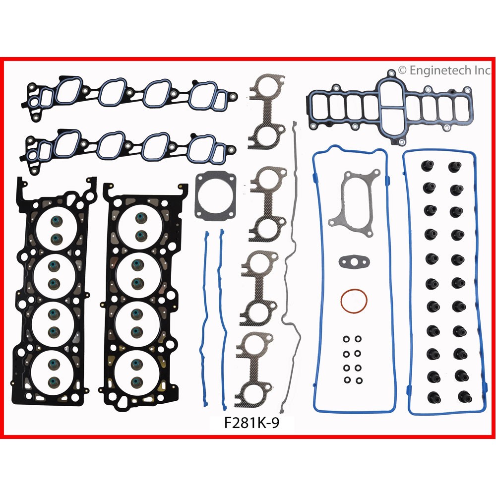 Enginetech Engine Gasket Set F281K-9;