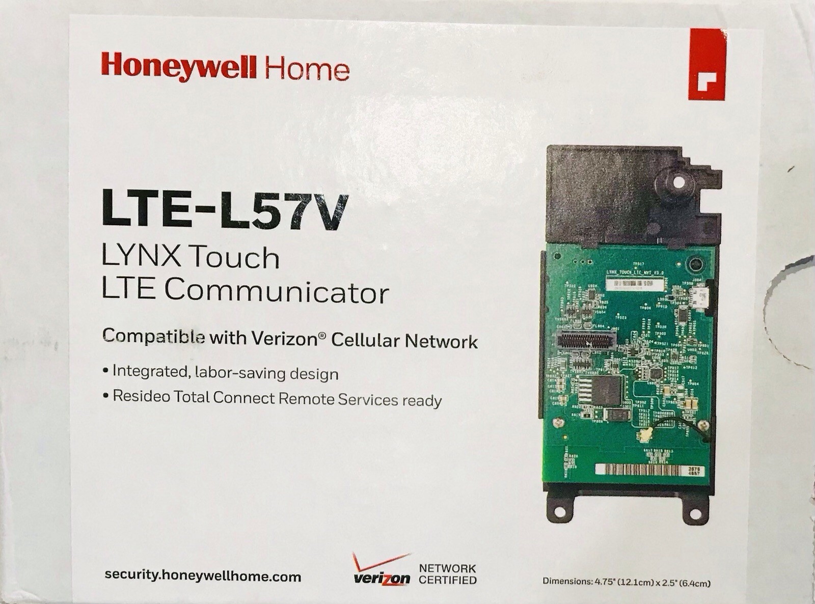 Honeywell LTE-L57V LYNX Touch LTE Communicator compatible with LYNX L5210+ L7000