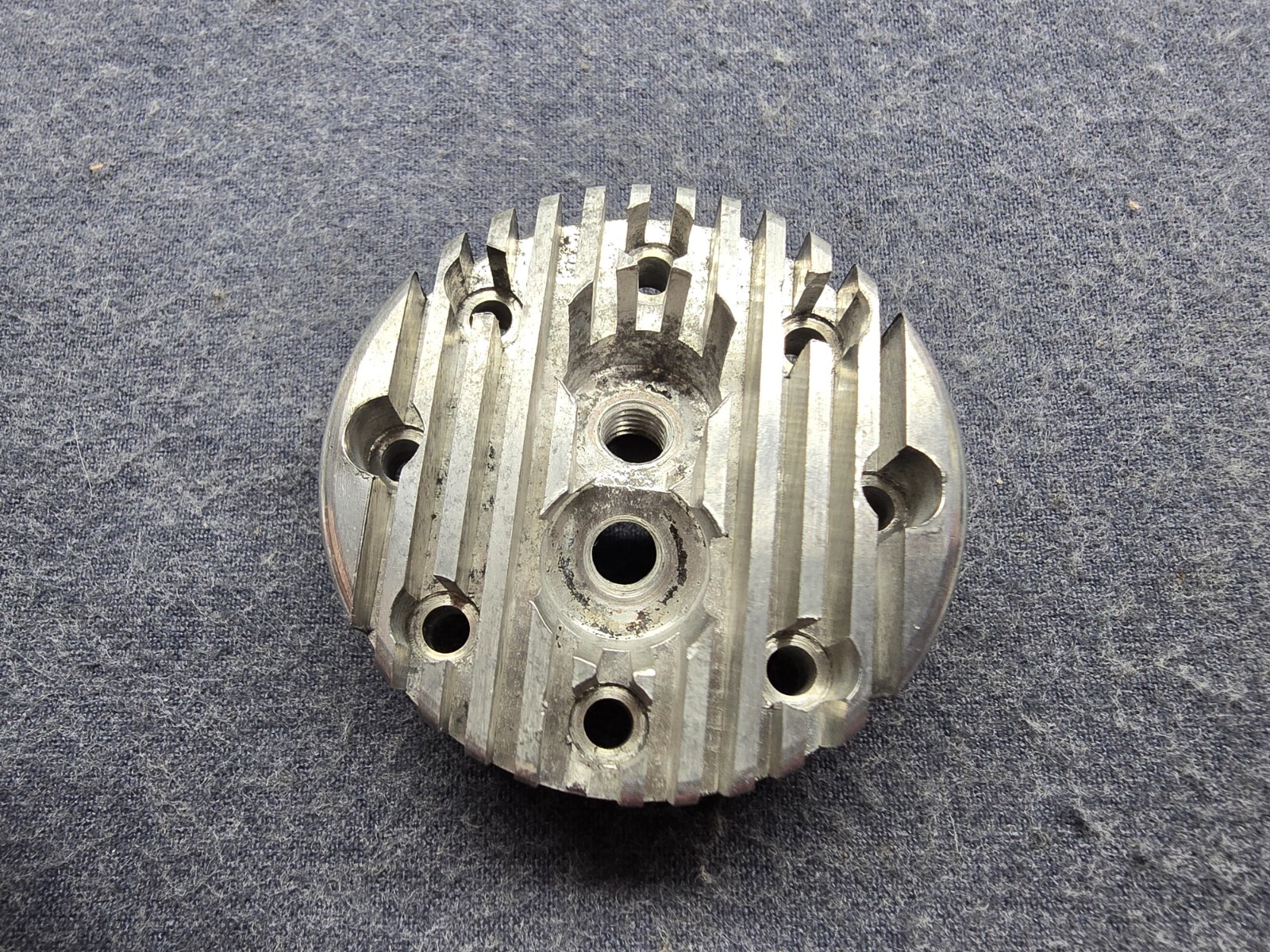 Vintage OS MAX-H 80 Engine Part - Dual Glow Plug Cylinder Head