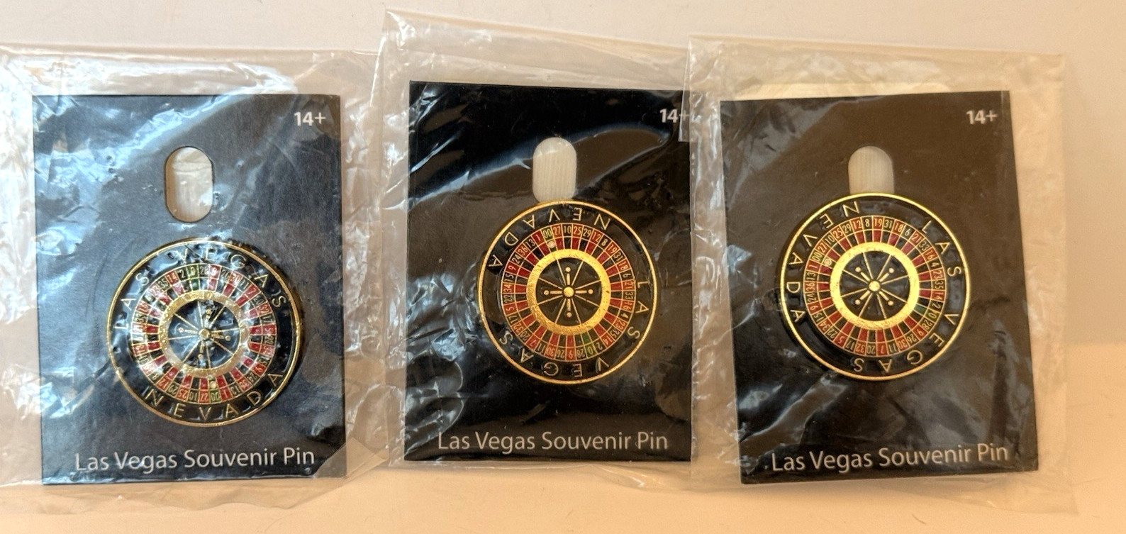 Welcome To Fabulous Las Vegas Sign Lapel Collector Pin Nevada - Lot of 3