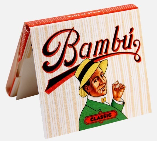 100pc Display - Bambu Classic Regular Rolling Papers Original