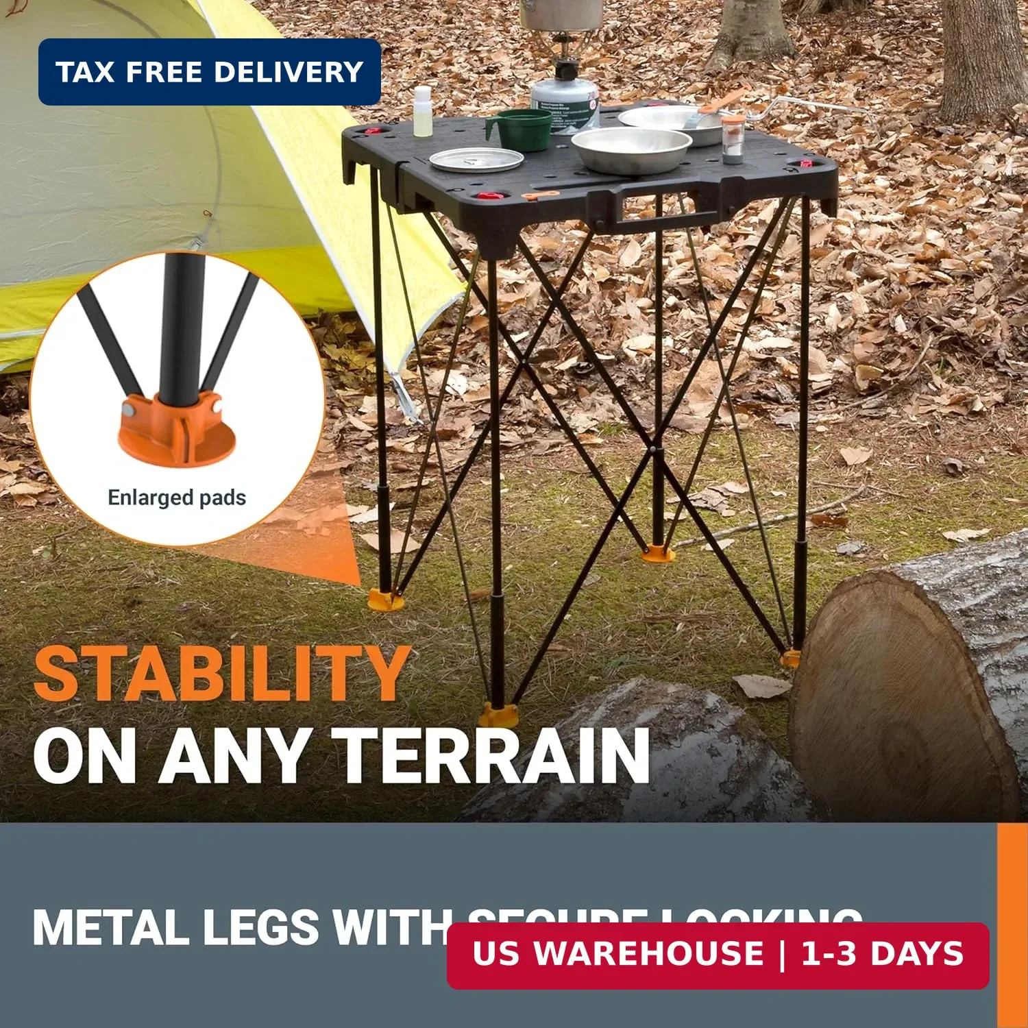 Worx WX066 Sidekick Folding Work Table, Portable All-in-one Work Bench