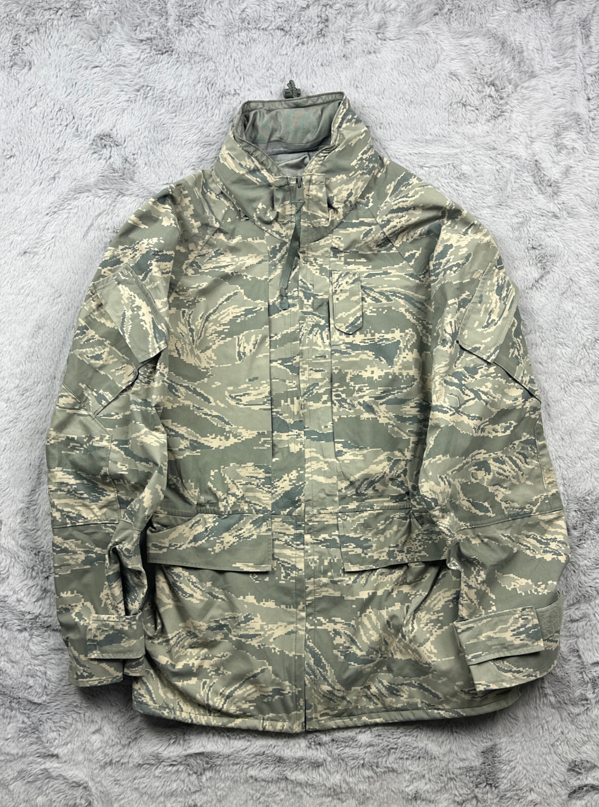 USAF Air Force Jacket Large Regular Parka All Purpse Tiger Stripe Gortex Tennier