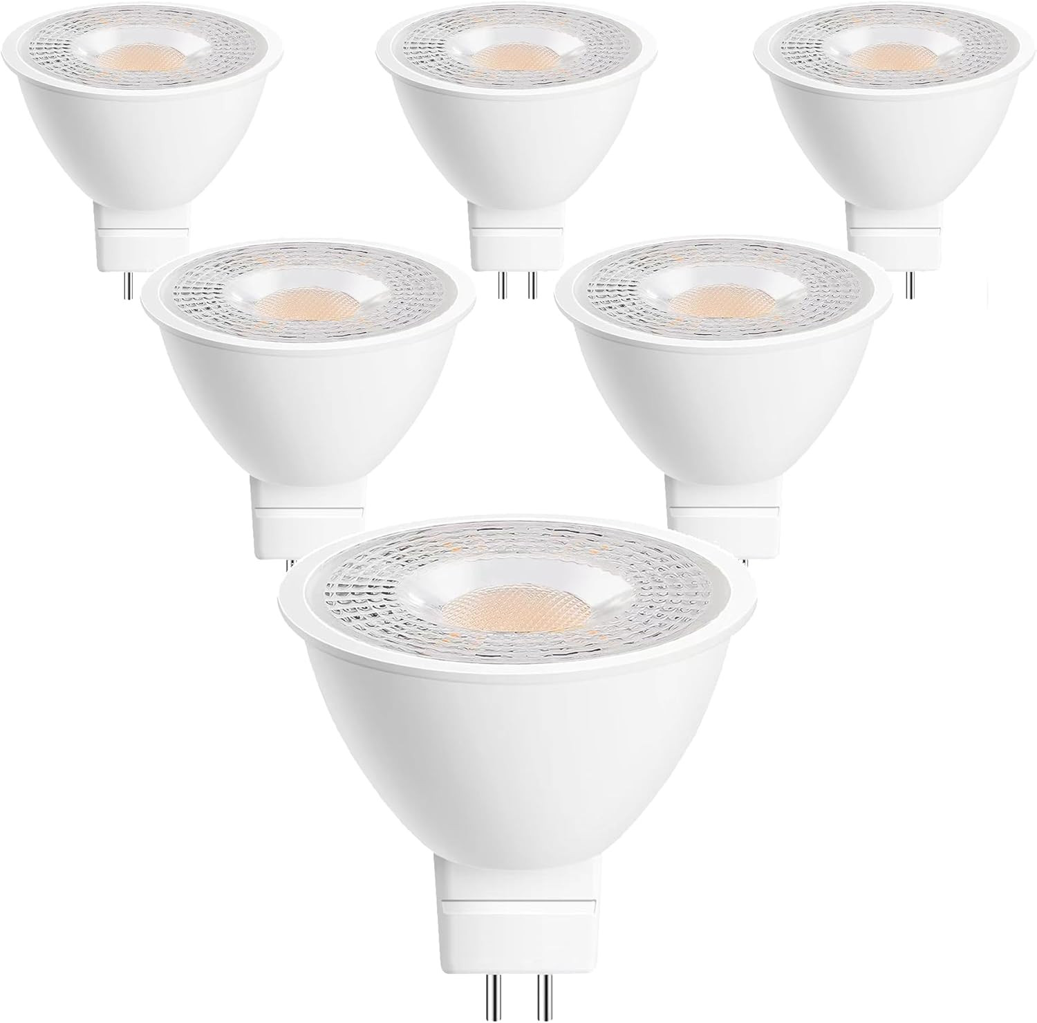 6 Pack 5W MR16 LED Landscape Light Bulbs,Low Voltage 12V, 50W Halogen Equivalent