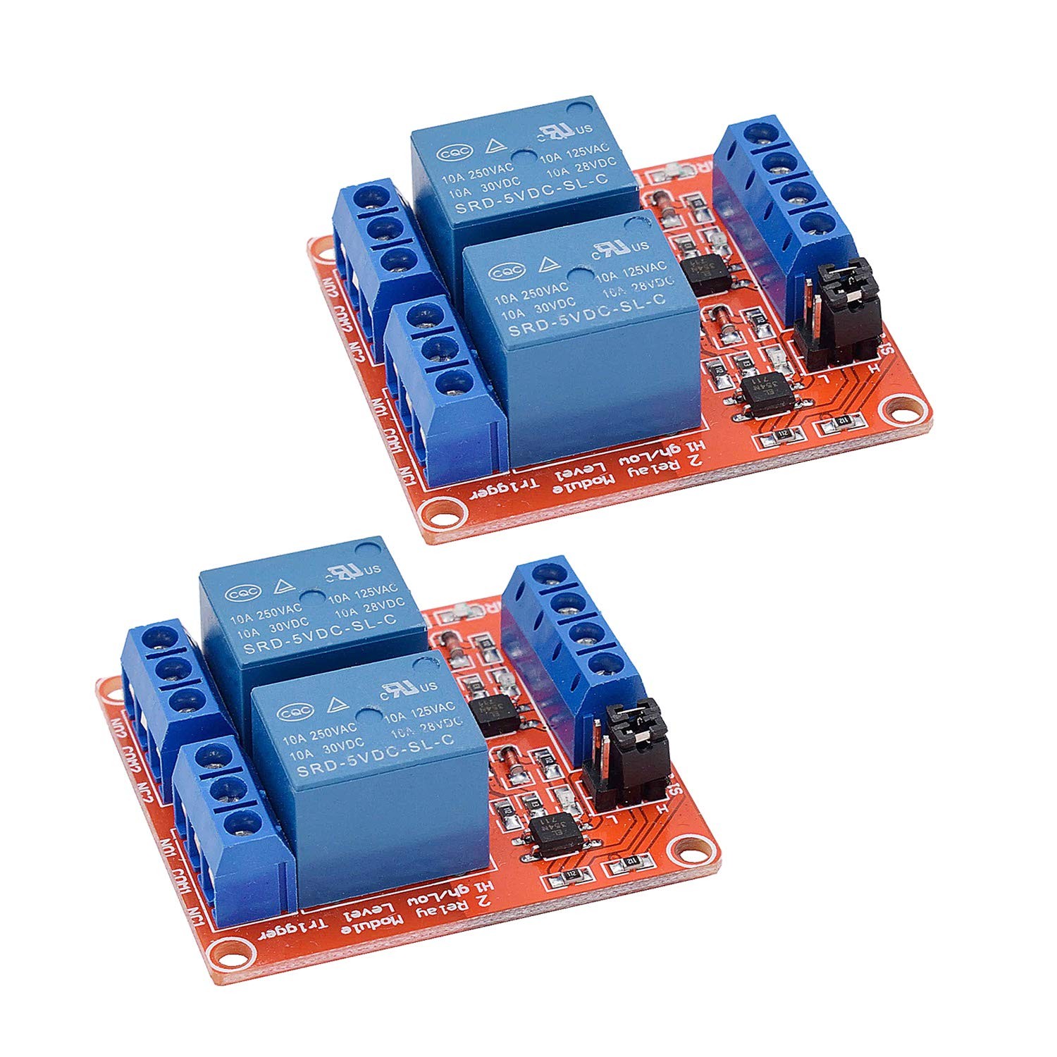[2-Pack] DC 5V Relay Module 2-Channel Relay Switch with Optocoupler Isolation...