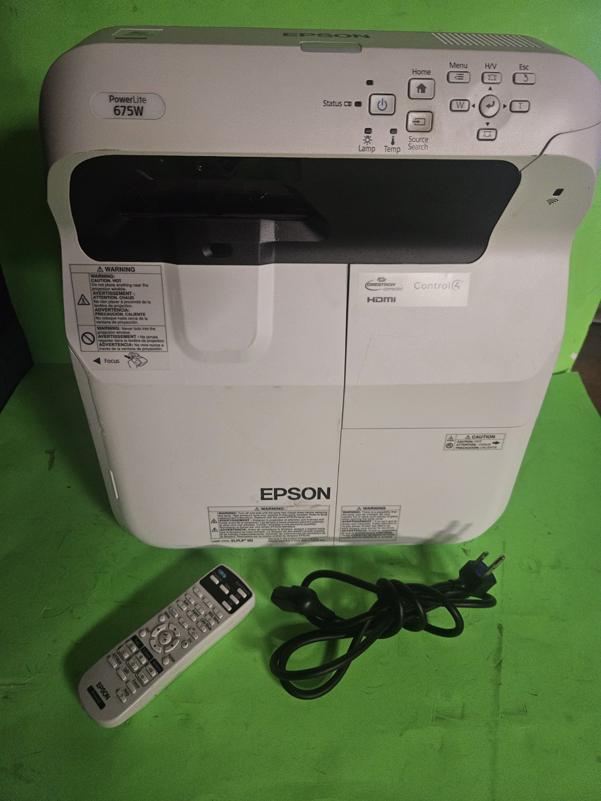 sewing Epson PowerLite 675W  3200 Lumens Ultra Short Throw Projector NEW LAMP