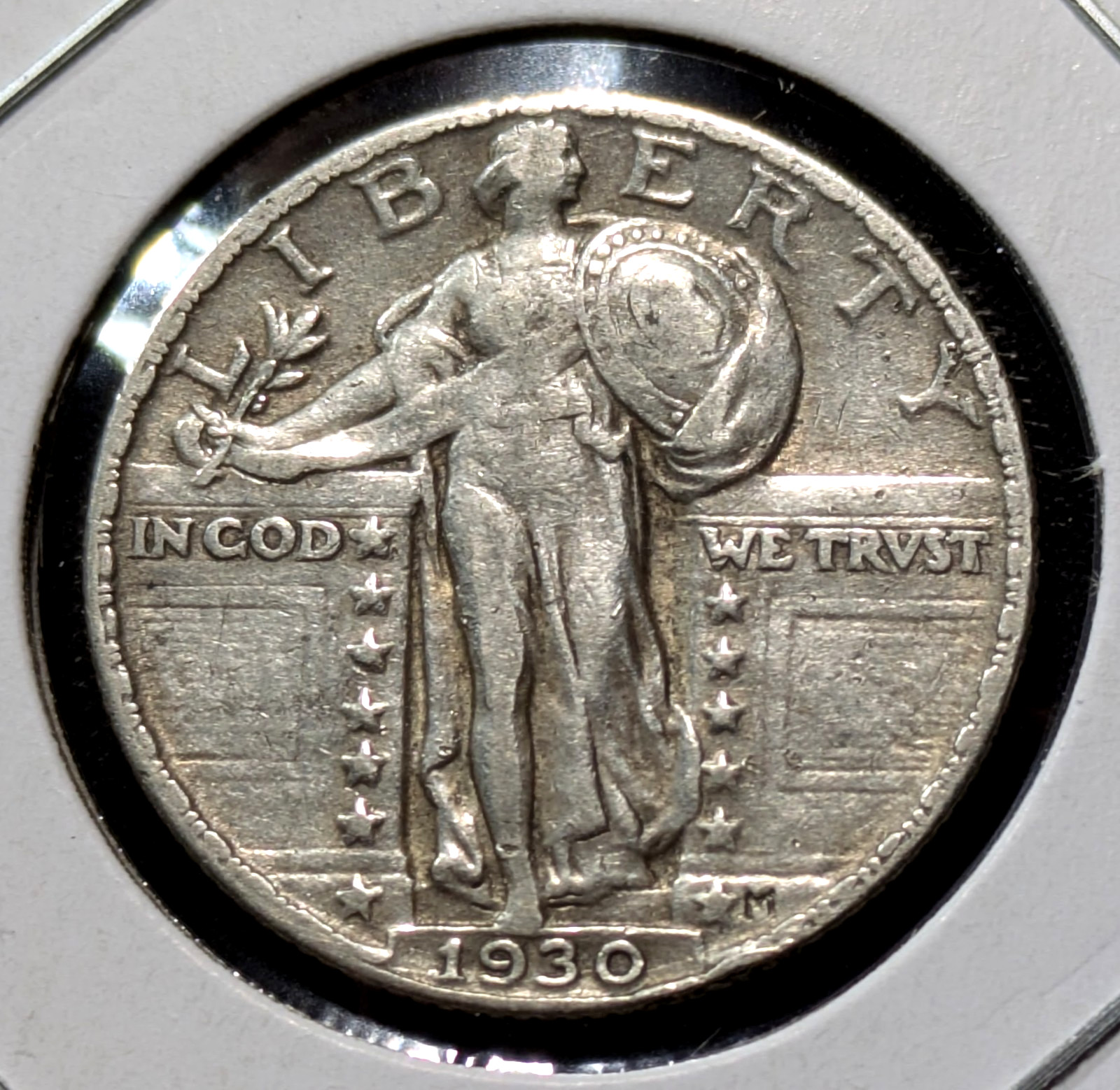 1930 Standing Liberty Quarter 25c Twenty Five Cent US Silver Coin *419