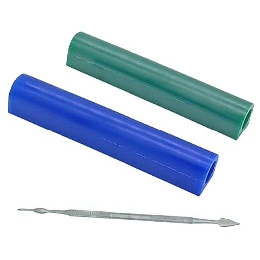 2 Pieces Carving Wax Ring Tube for Making Rings, Lost Wax Casting Supplies