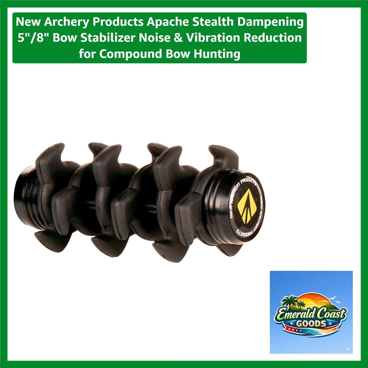 Compact Apache 5" Bow Stabilizer - Effortless Noise & Vibration Elimination
