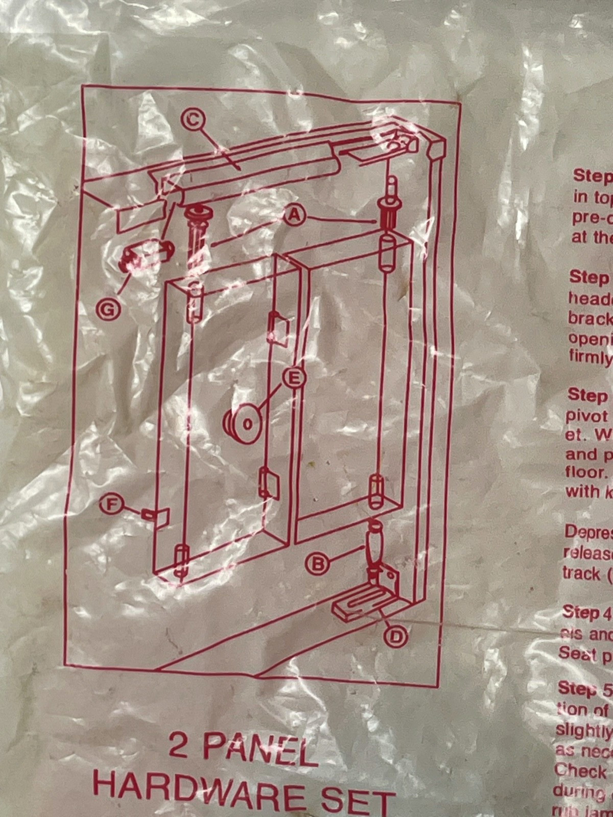 Folding Pivot Door Hardware Kit