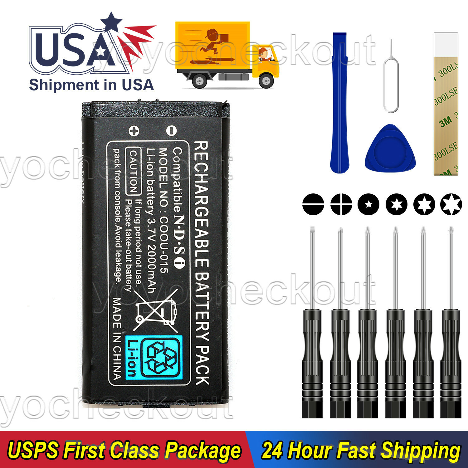 For Nintendo DSi Console TWL-001 Replacement Battery TWL-003 Tool
