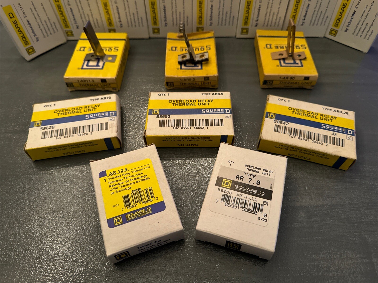 NIB Square D Type AR Thermal Overload Heater Units -Many Sizes!!!