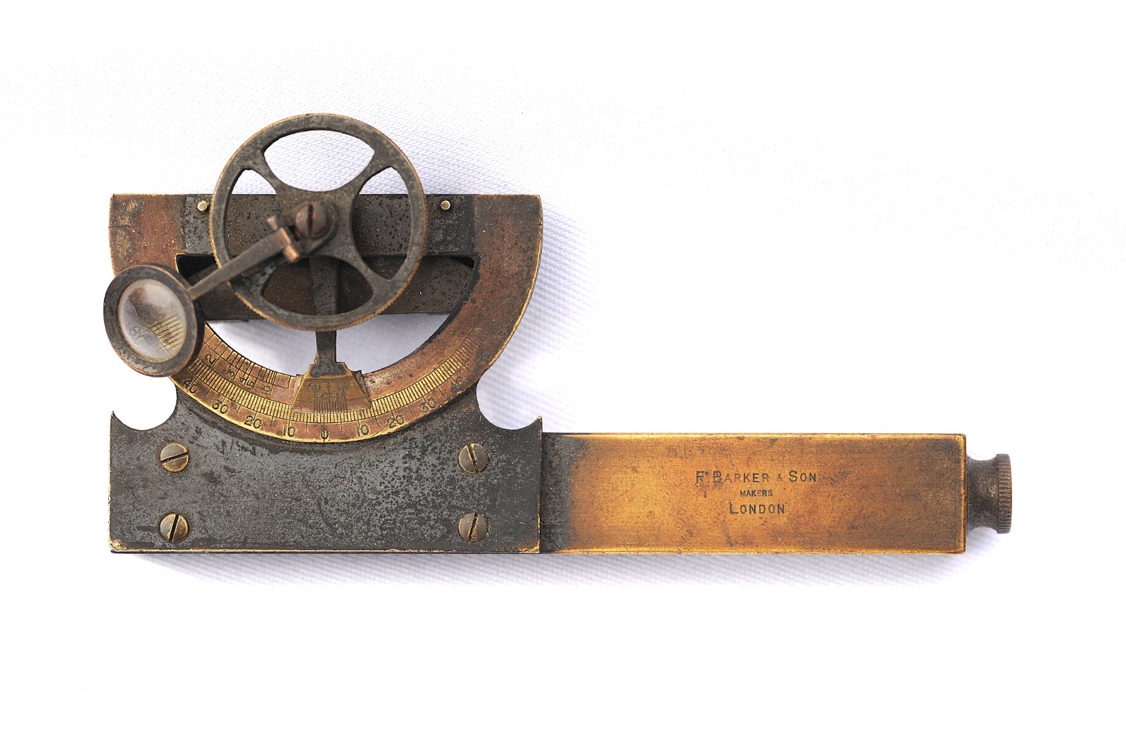 F.Barker & Son Inclinometer Abney Level Antique English Tools