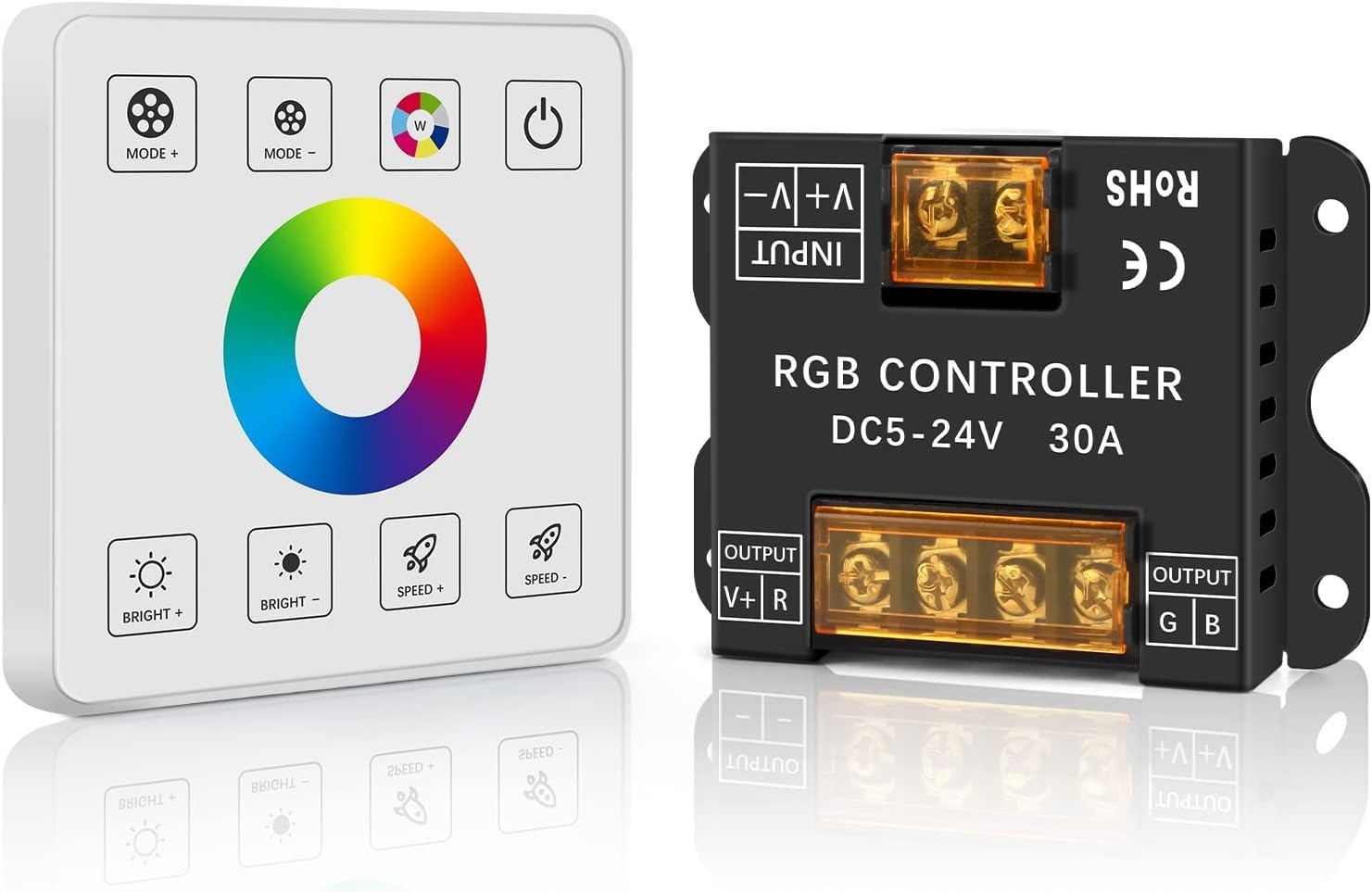 RF Touch Panel RGB LED Controller Kit RGB LED Strip Lights Controller