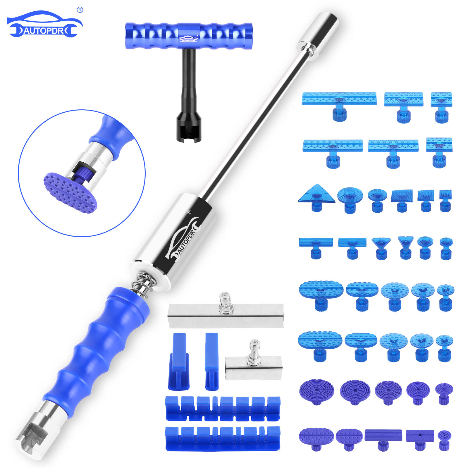 AUTO PDR Professional Puller Lifter Car Paintless Dent Repair Hail Removal Kit