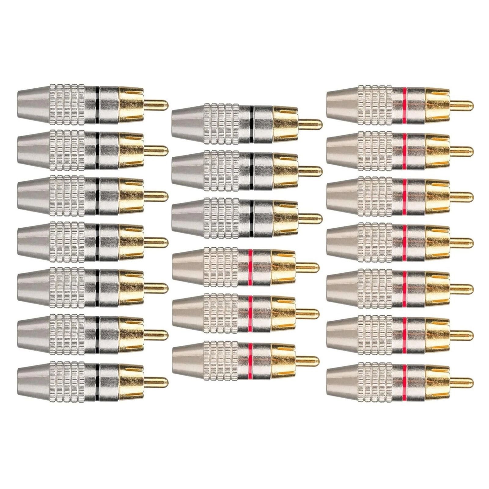 Anti-corrosion RCA male plug Audio Video Cable Adapter Connector Speaker
