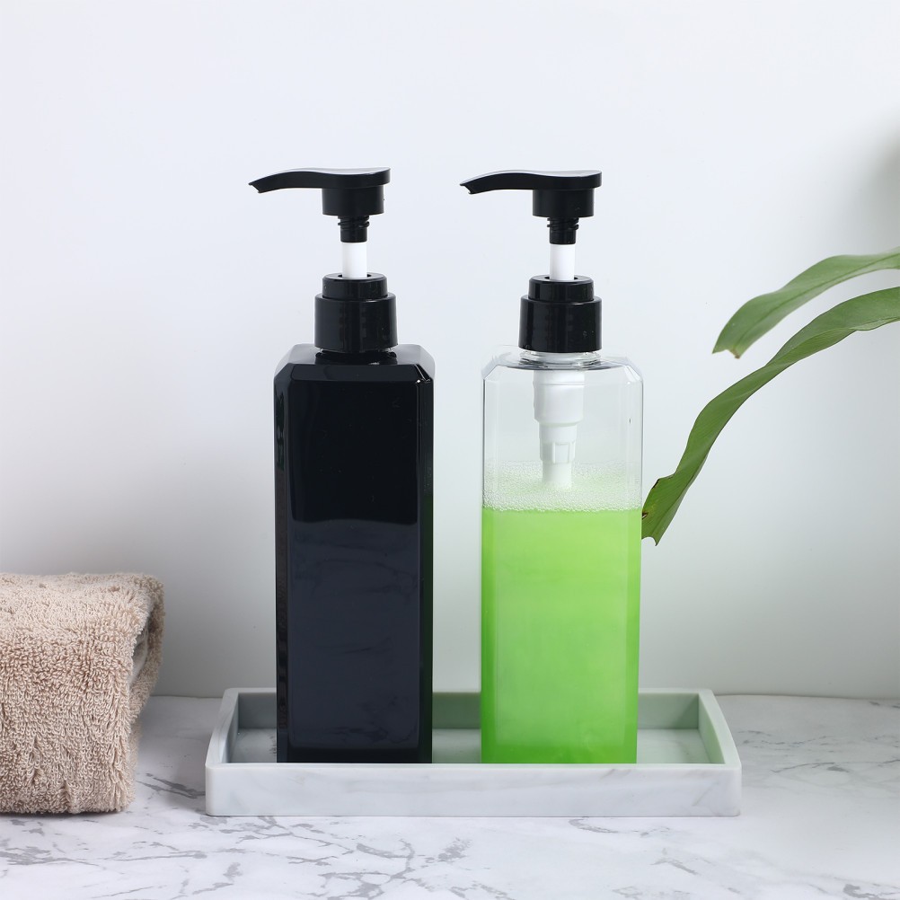 2 Pcs Shampoo Conditioner Dispenser Bottles Empty Refillable 500 ml