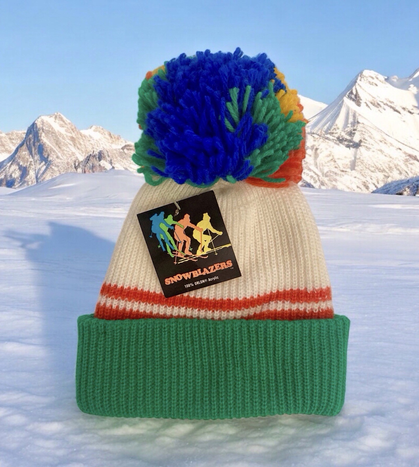 New Snowblazers Ski Cap Hat Adult U.S.A
