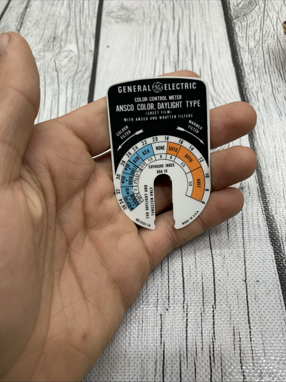 GENERAL ELECTRIC Color Control Meter SLIDES Only 4 All Different