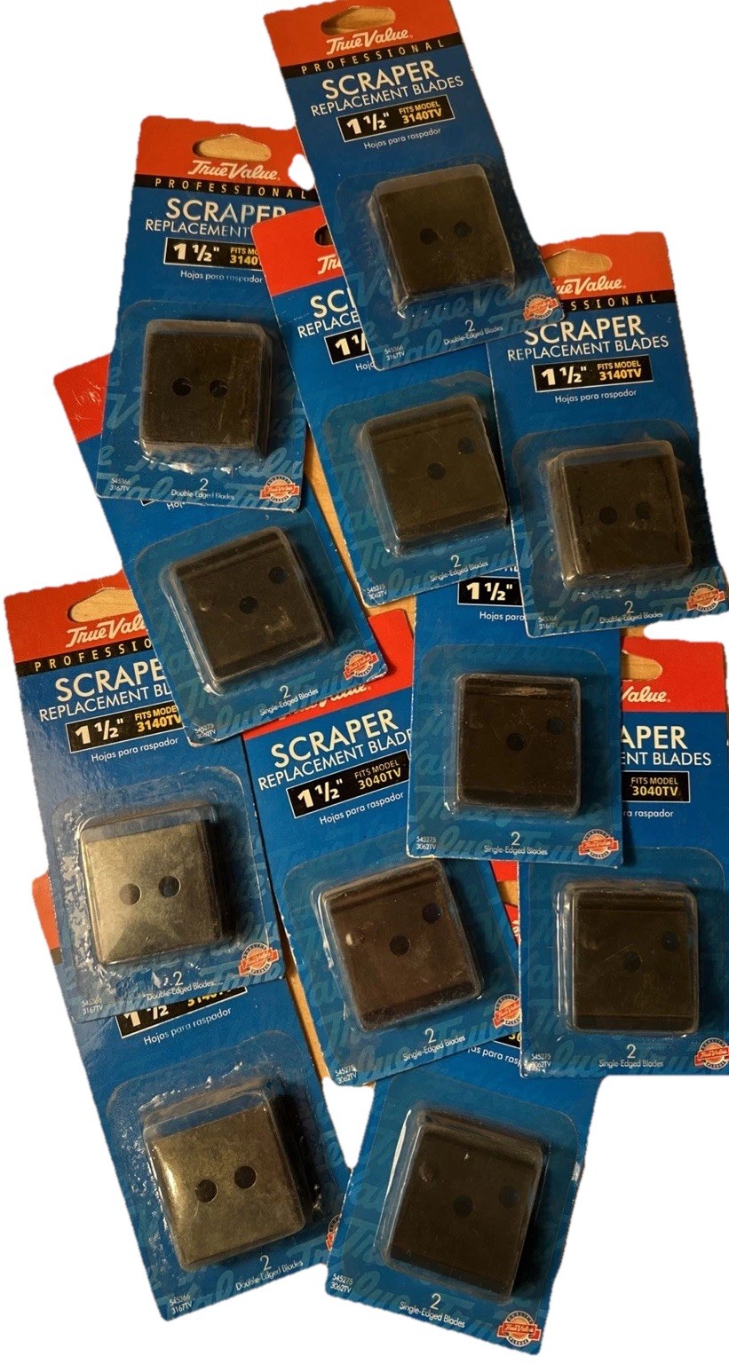 11 True Value Scraper Blades 1.5 Inch Paint Fits Model 3040TV New