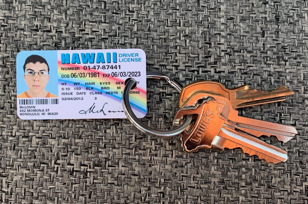 🤓 McLovin ID CARD - KEYCHAIN CARD