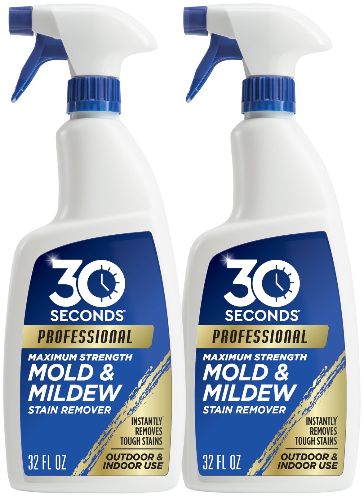 30 SECONDS Pro Mold and Mildew Stain Remover | Scrub 32 Fl Oz (Pack of 2)