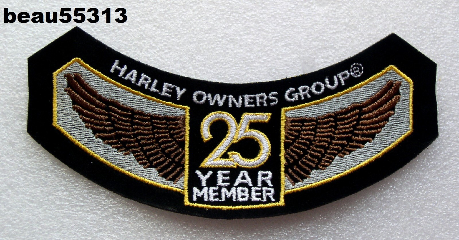 ⭐HARLEY DAVIDSON OWNERS GROUP HOG H.O.G. 25 YEAR MEMBER VEST PATCH