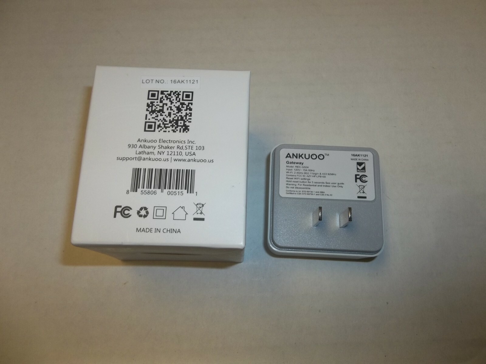 Ankuoo Gateway 433 Socket and Control with Wi-fi New