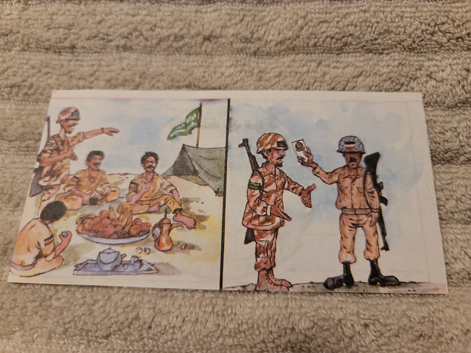 K 1991 Real GULF WAR US MILITARY IRAQ DESERT STORM PSYOPS SURRENDER LEAFLETS Vr2