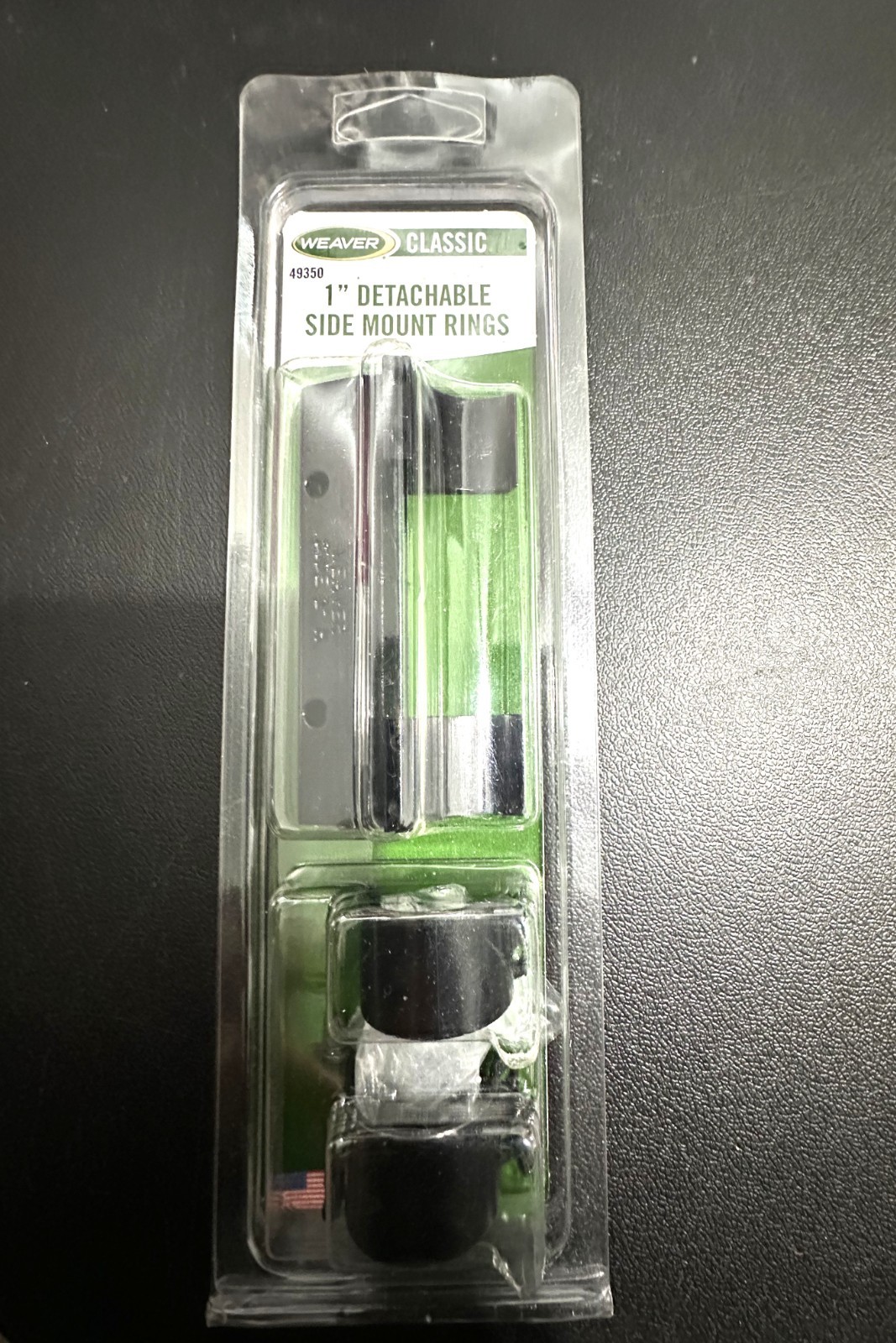 Weaver 49350 Detachable Side scope Mount 1" High Bracket w/Ring Combo NEW