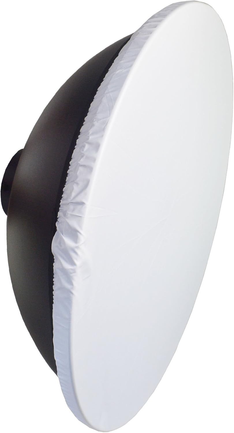 2Packs 22 Inch / 55Cm Beauty Dish Diffuser Sock, Transparent Soft White Diffuse