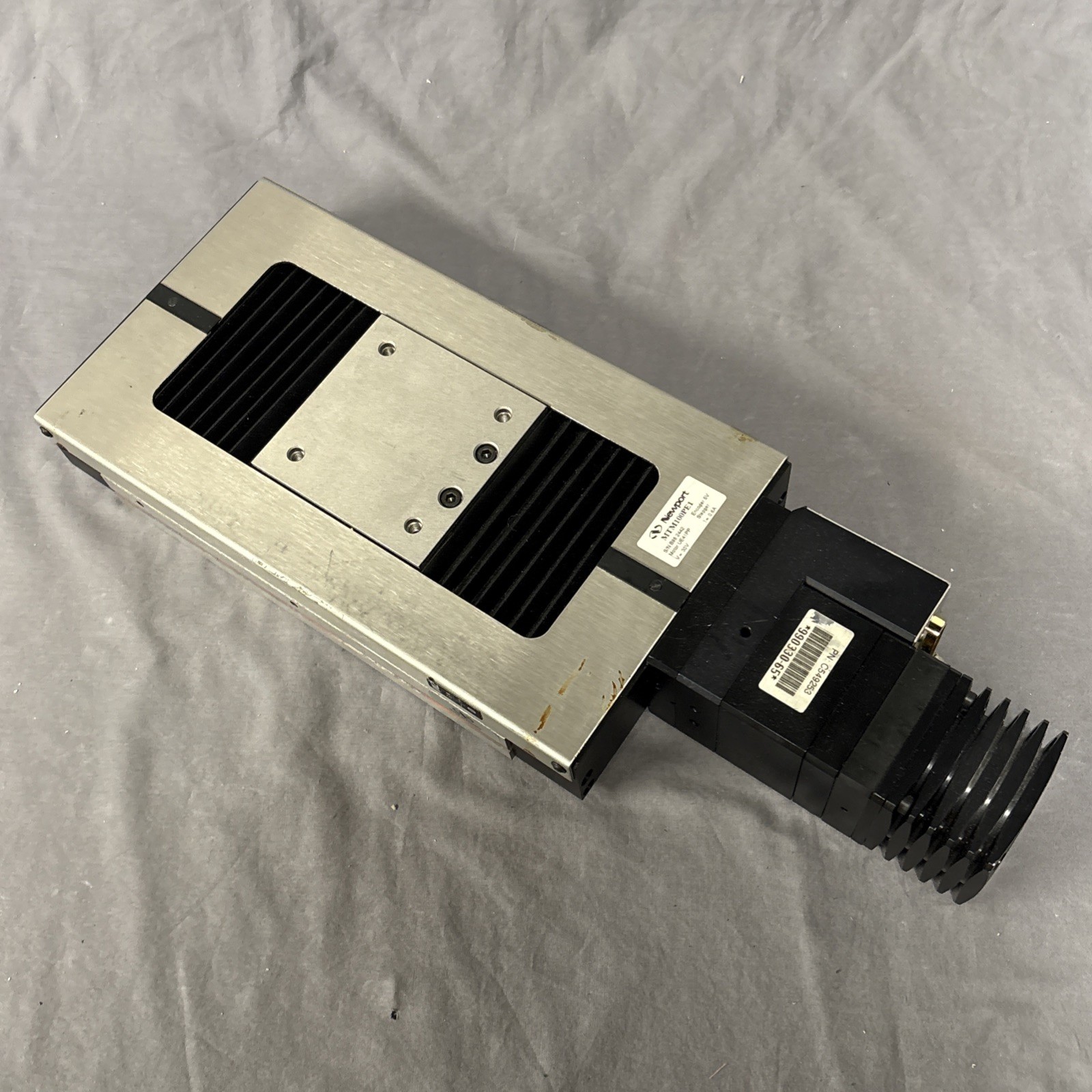 Newport MTM100PE1 Motorized Linear Stage With UE41PP Stepper Motor READ