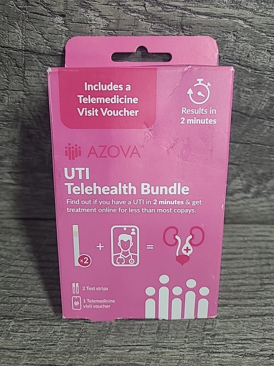 Azova - UTI Telehealth Bundle - 2 Test Strips - EXP 3/01/2026 New