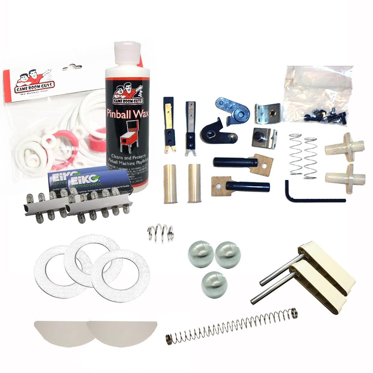 1976 EM/1977 SS Bally Night Rider Pinball White Prem Maintenance Kit