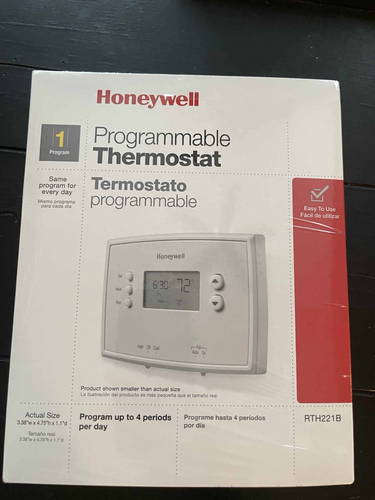 NEW NIB Honeywell RTH221B Programmable Thermostat  SEALED