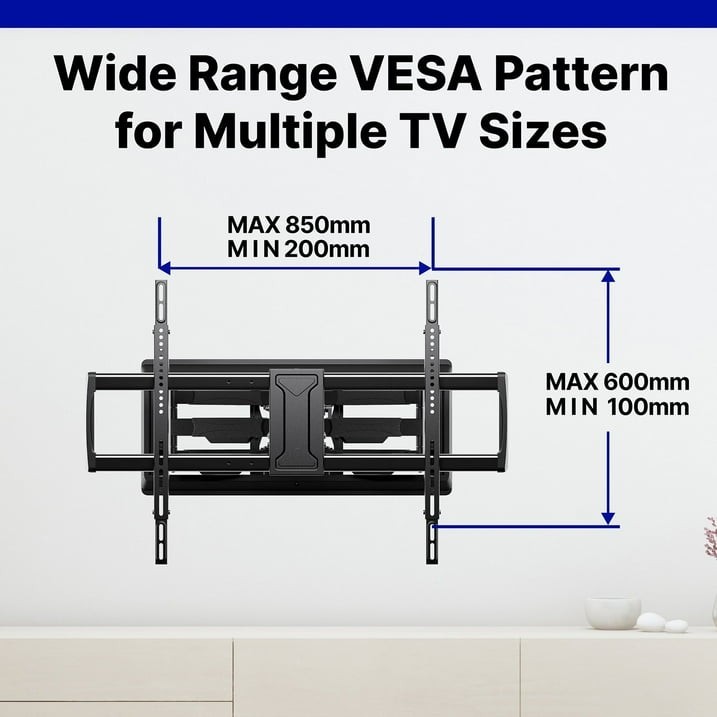Member's Mark Full Motion Extended TV Wall Mount with Articulating 32"-100" TVs