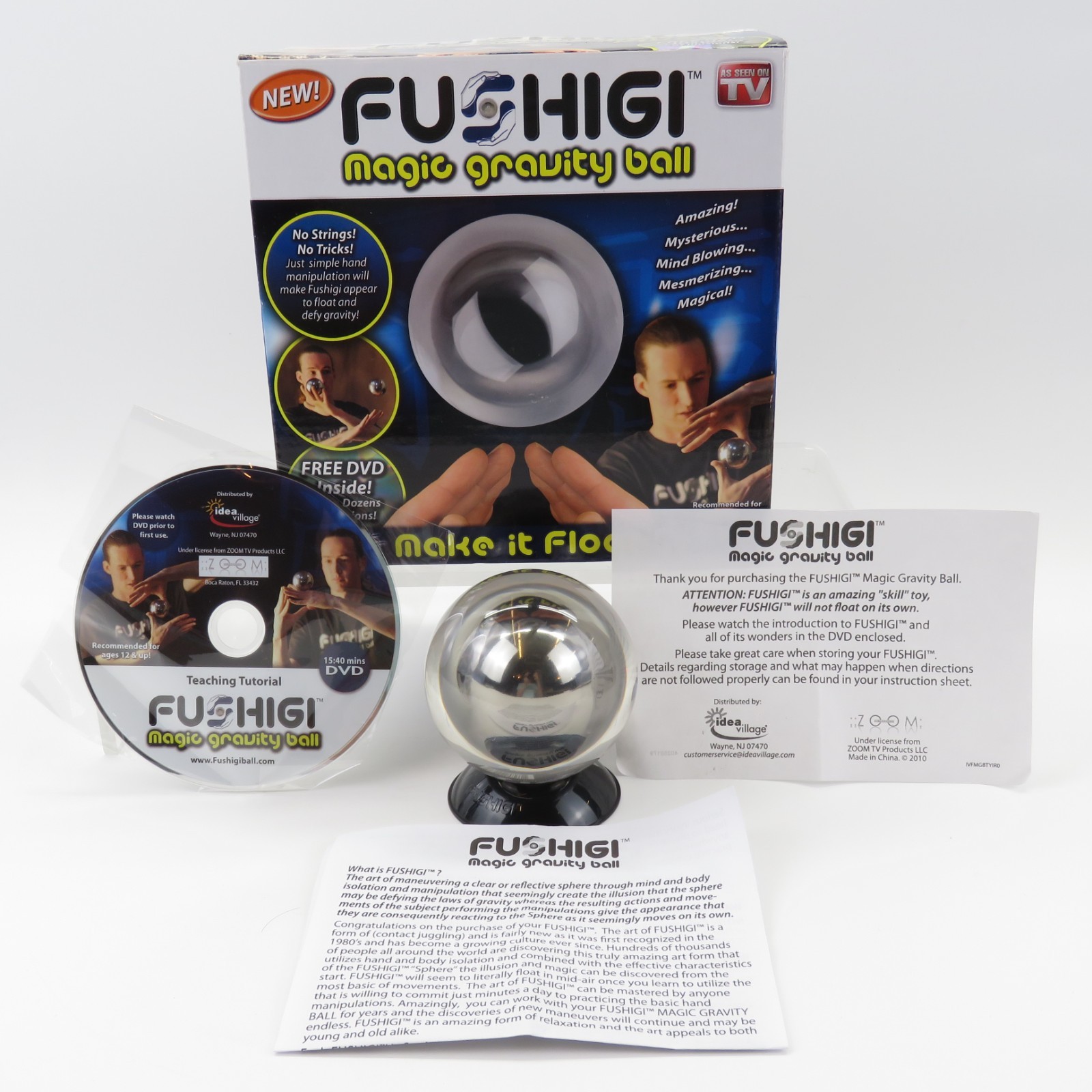 Fushigi Magic Gravity Ball with Instructional DVD and Accessories Complete w/Box