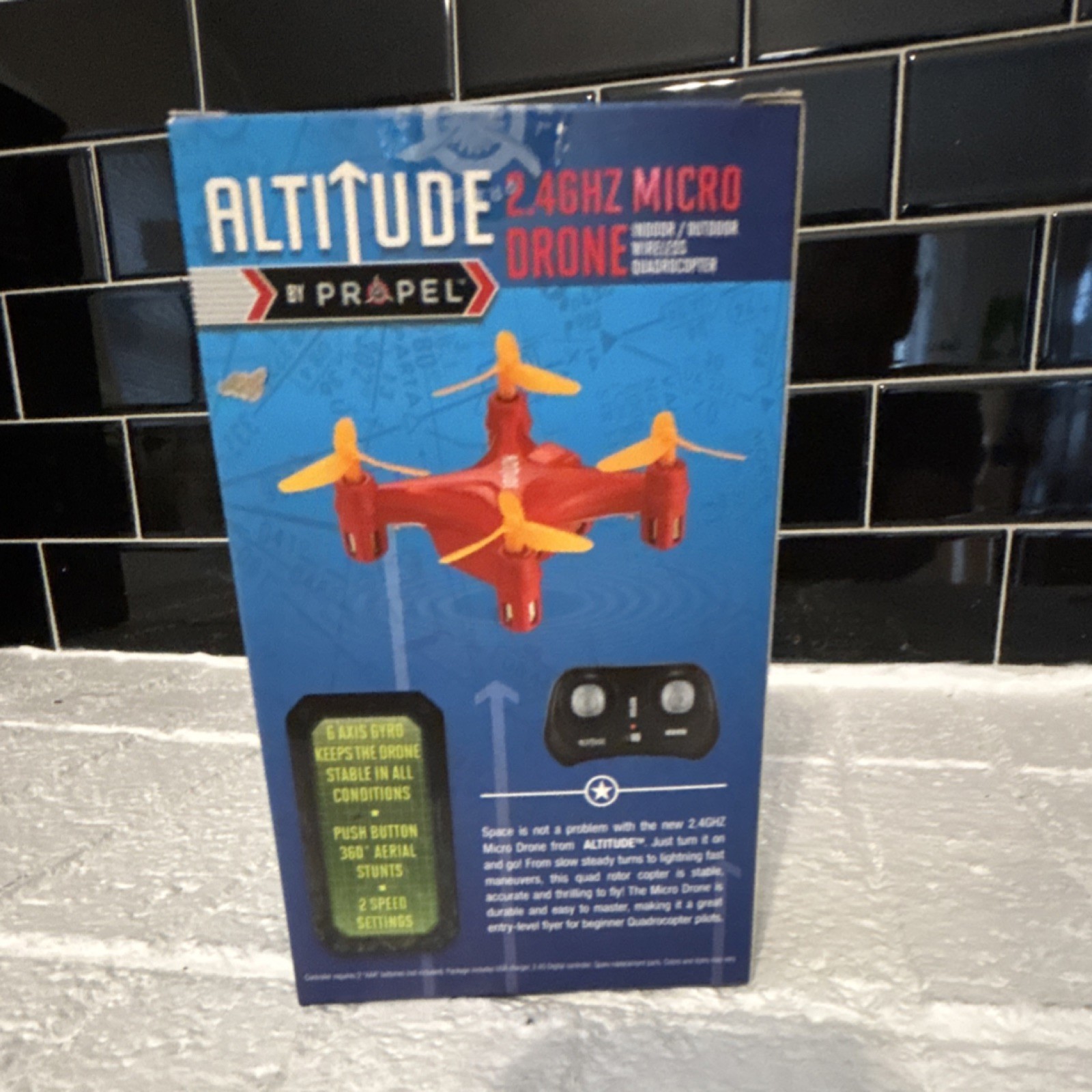 Propel Altitude Micro Drone 2.4GHz Wireless Quadcopter Blue Red 360° Stunts