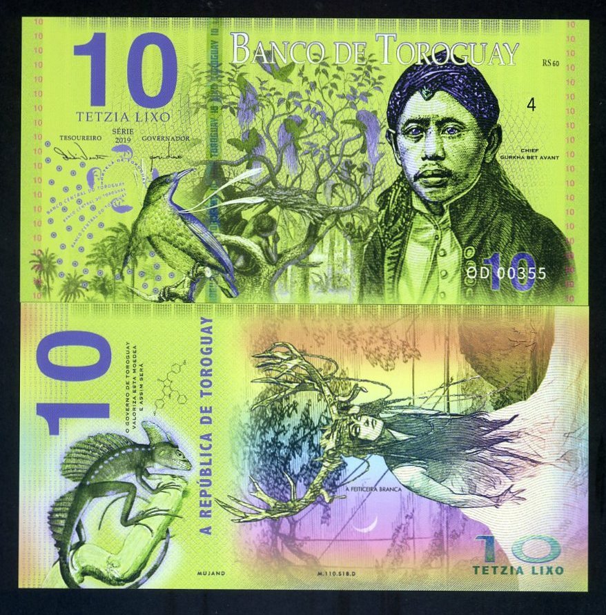 Toroguay, 10 Lixo, 2019, POLYMER, Limited Private Issue, UNC F