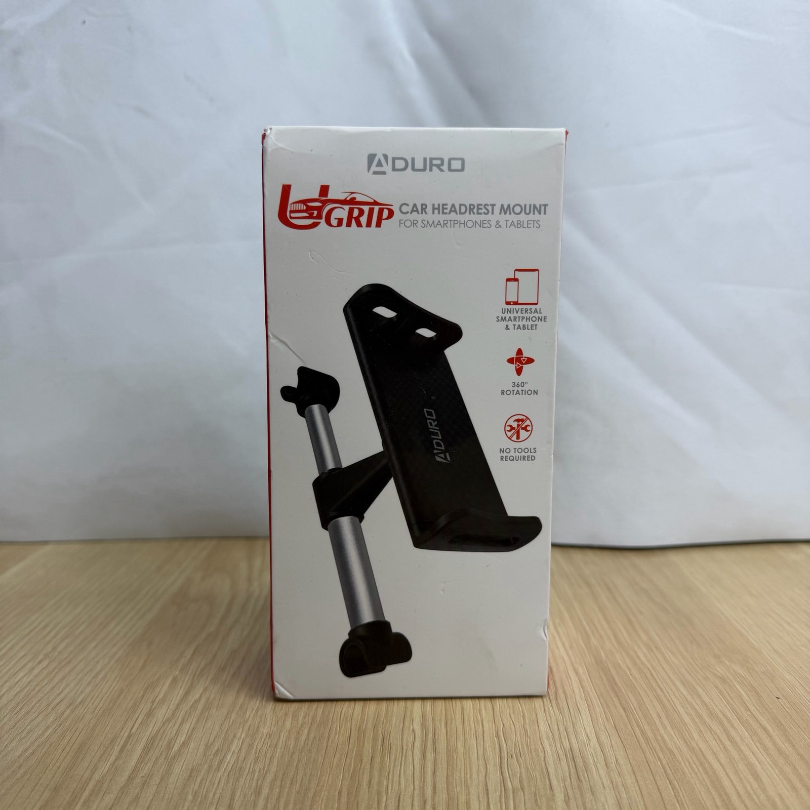 Aduro U-Grip Universal Car Headrest Mount For Smartphones and Tablets