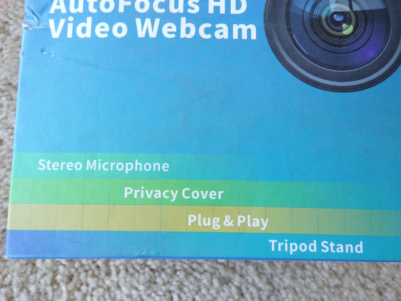 AutoFocus Full HD Video Webcam - Built-in Mic; @c17