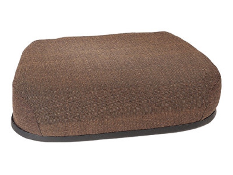 Replaces Hydraulic Suspension Steel Back Brown Fabric Tractor Seat Cushion