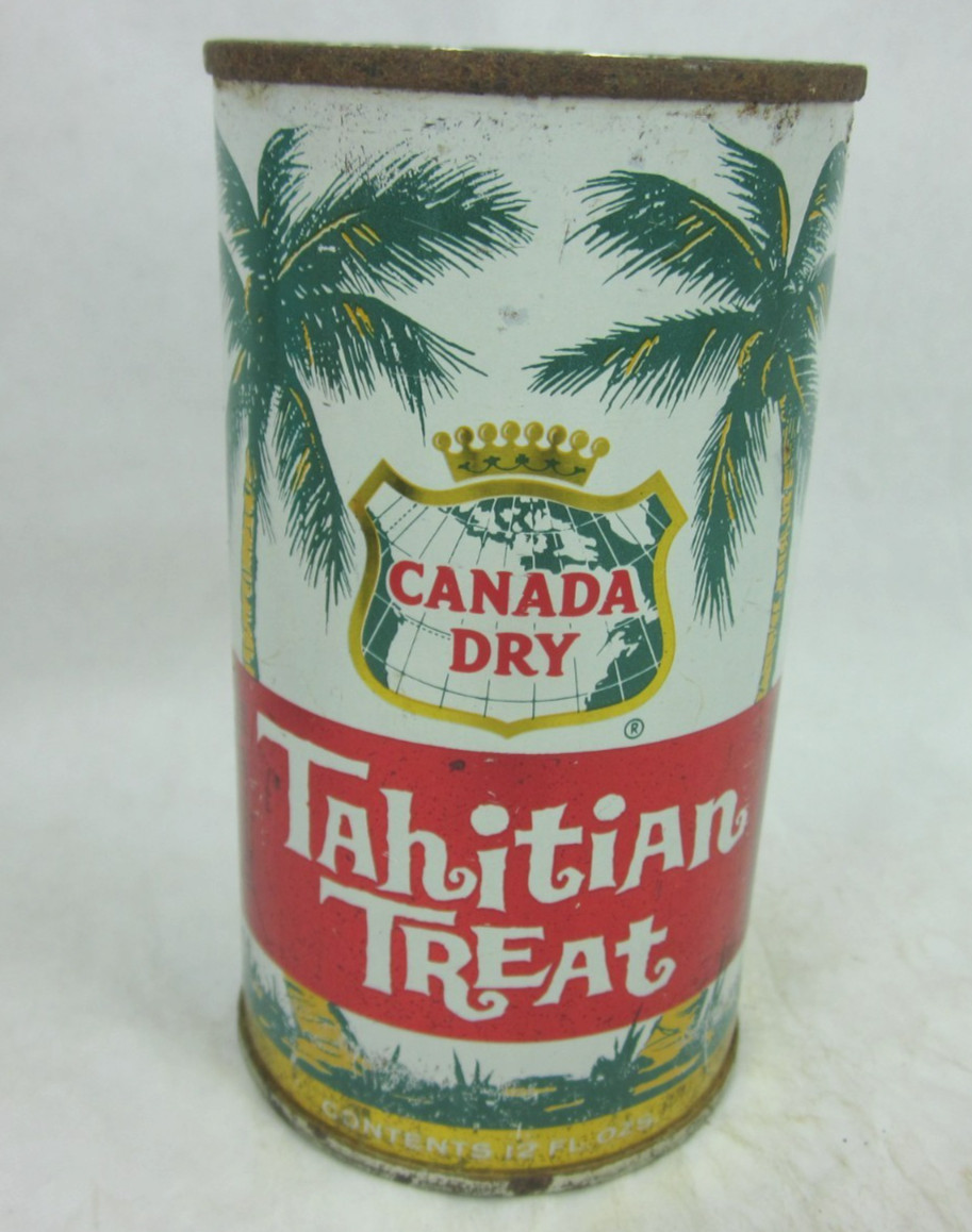 Tahitian Treat flat top soda can Canada Dry palm tree Los Angeles California