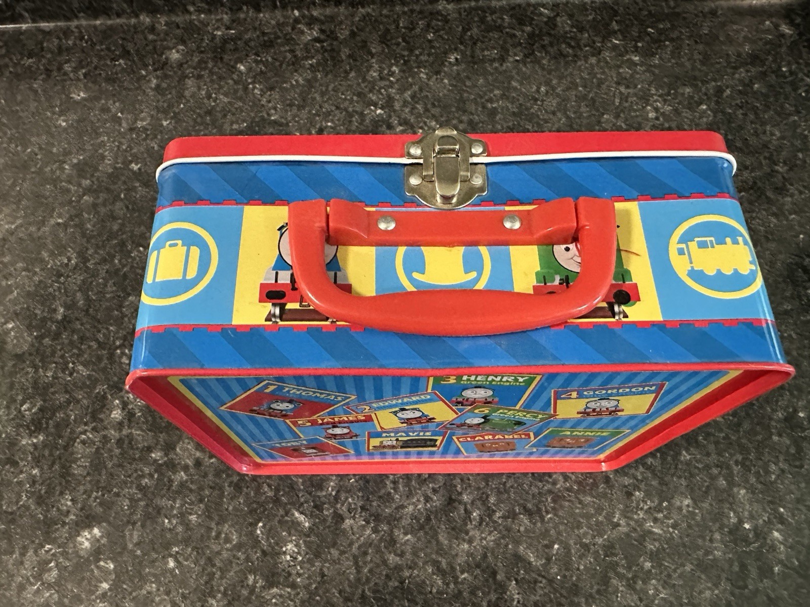 2005 Schylling Thomas The Tank Engine Lunchbox Tin Dents Photoed