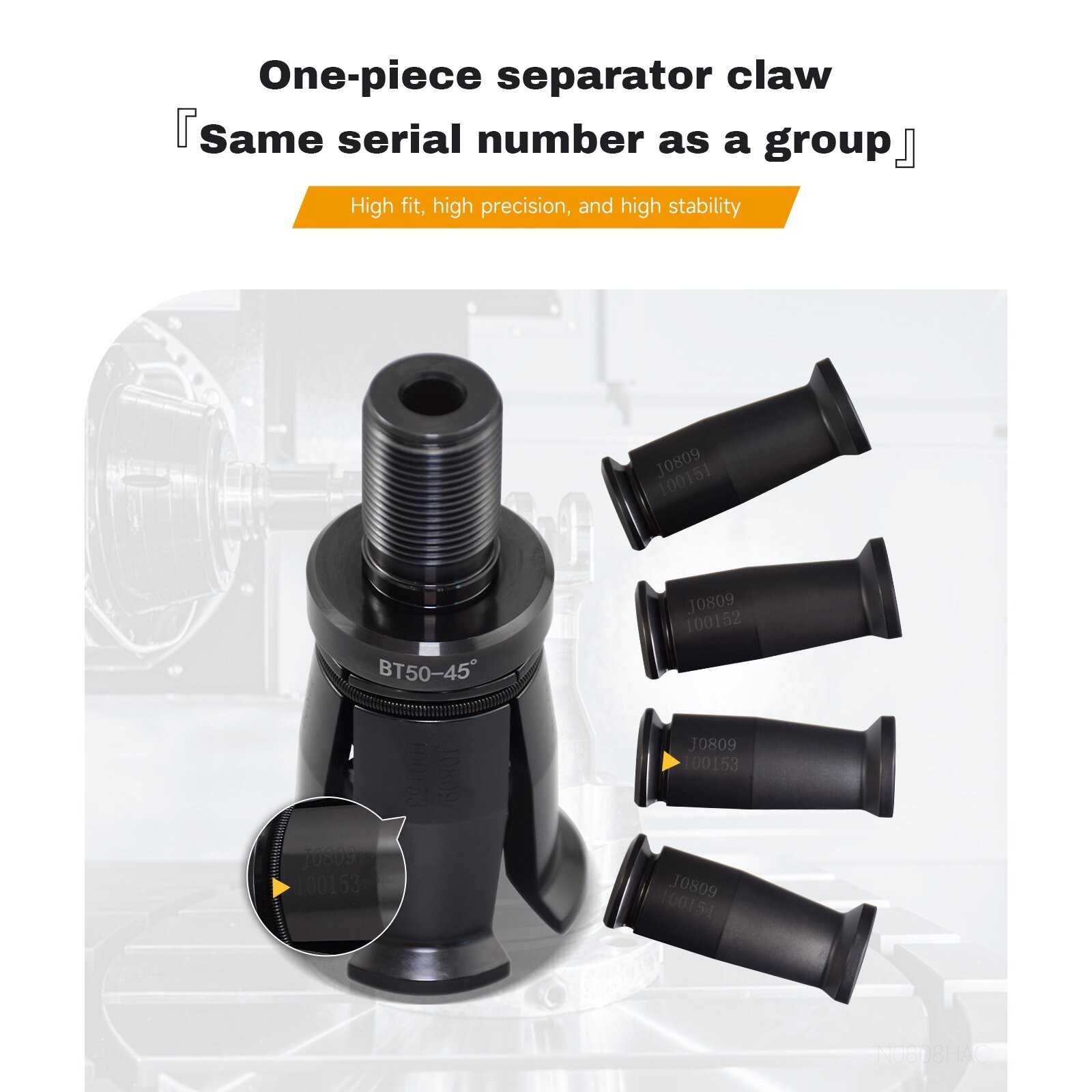 SFX External Thread DIN60 Pull Stud Grippers 4 Petals Spindle Pull Claw DIN60