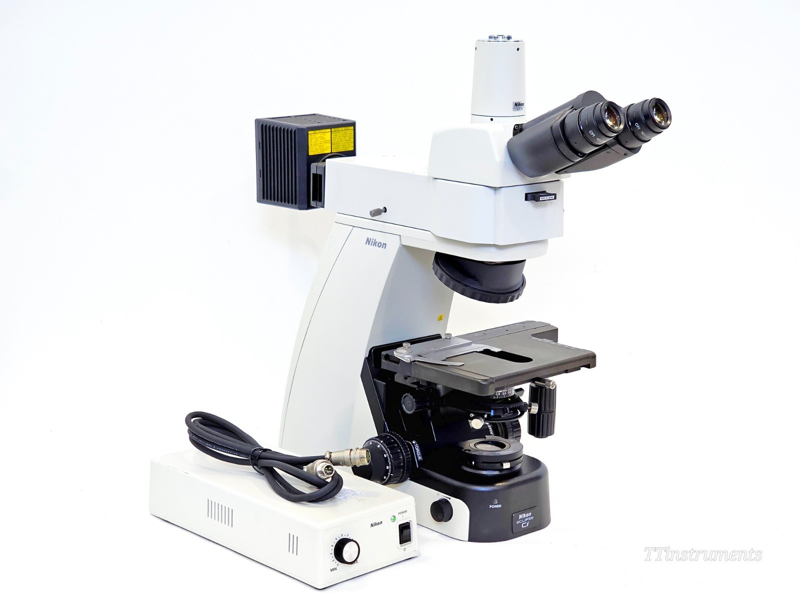Nikon Eclipse Ci-L Trinocular Upright Biological Microscope + Power Supply