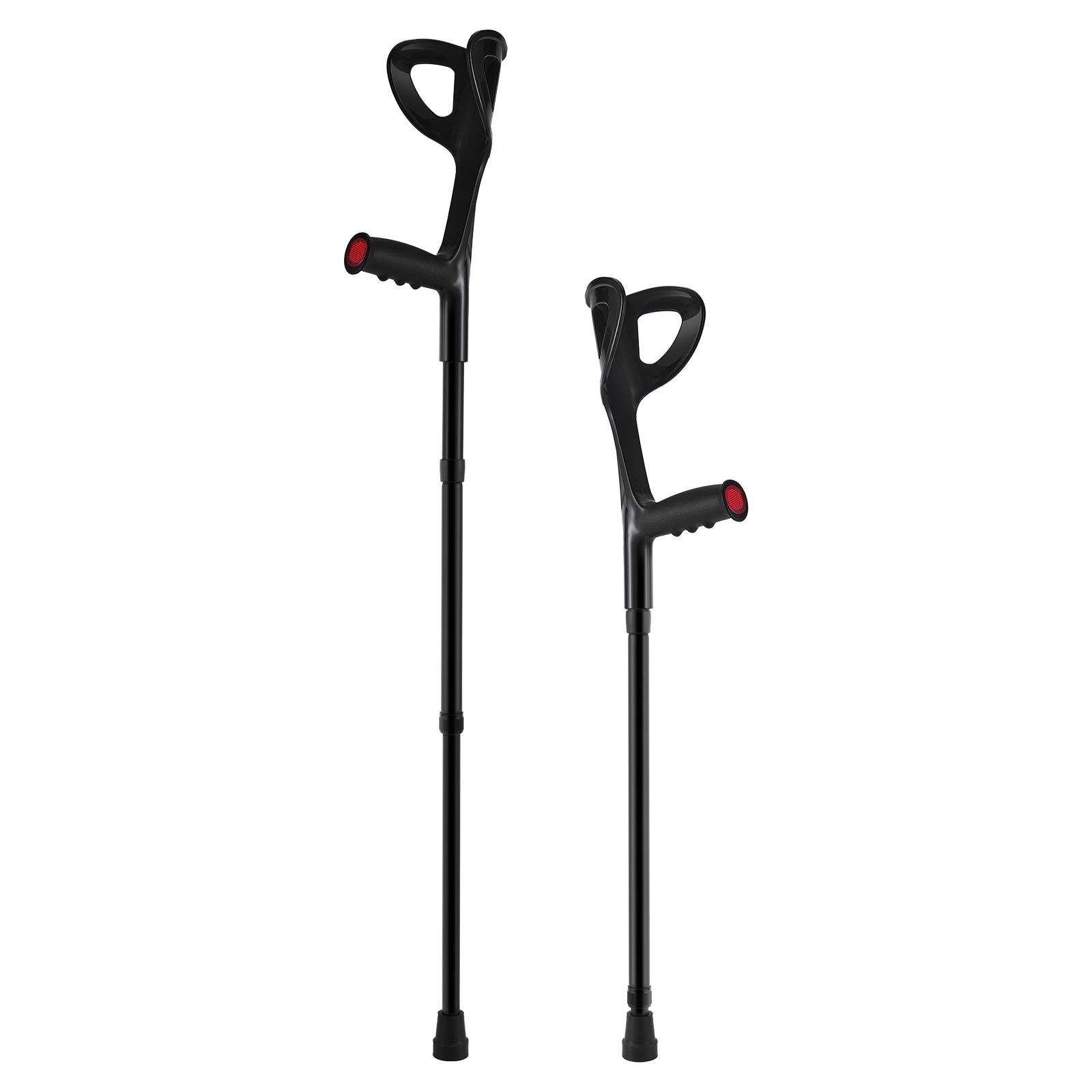 Forearm Crutches for Adults, Folding Walking Forearm Crutches with 10 - Level