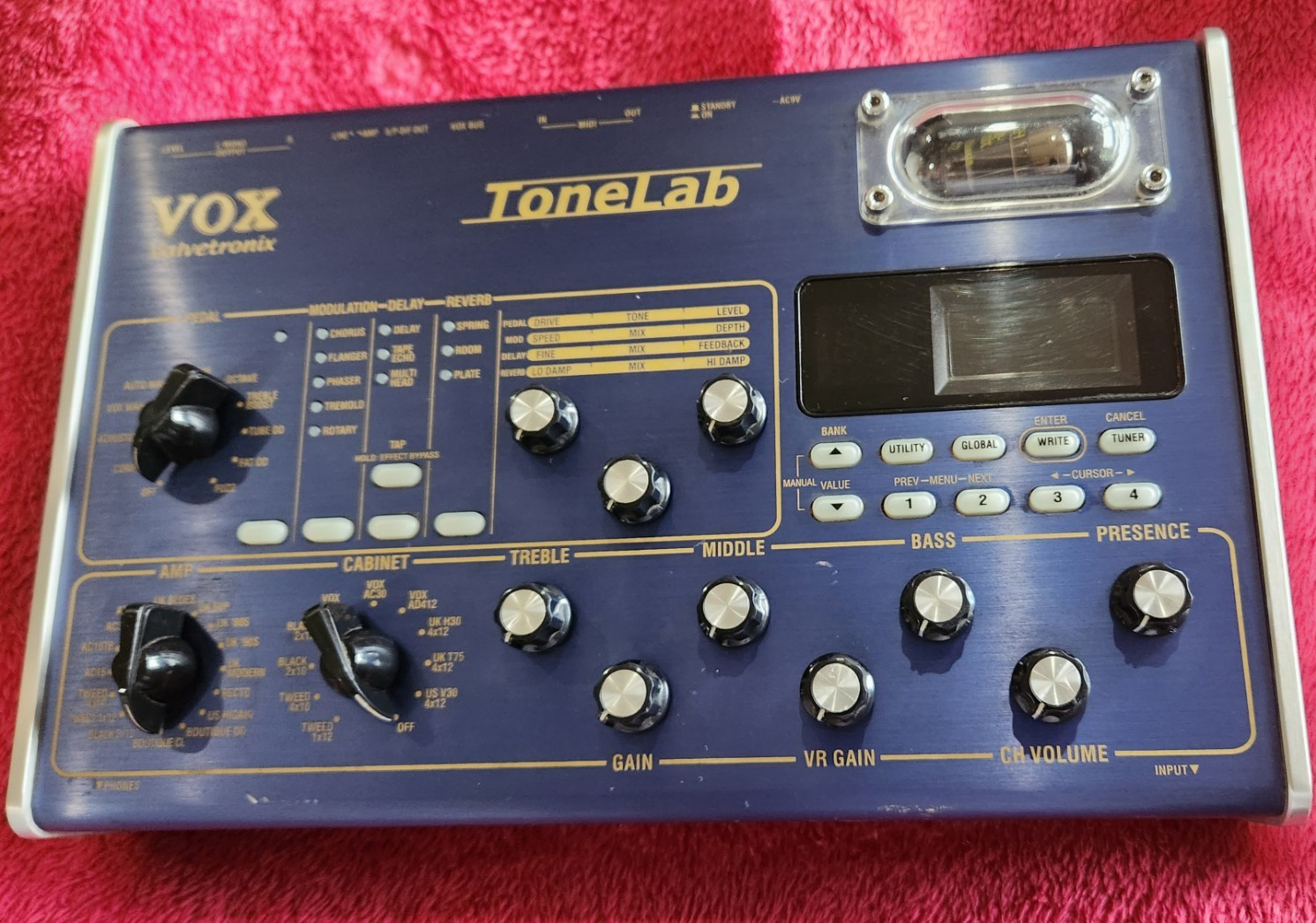 VOX Valvetronix ToneLab Guitar Multi Effects Processor FOR PARTS/REPAIR