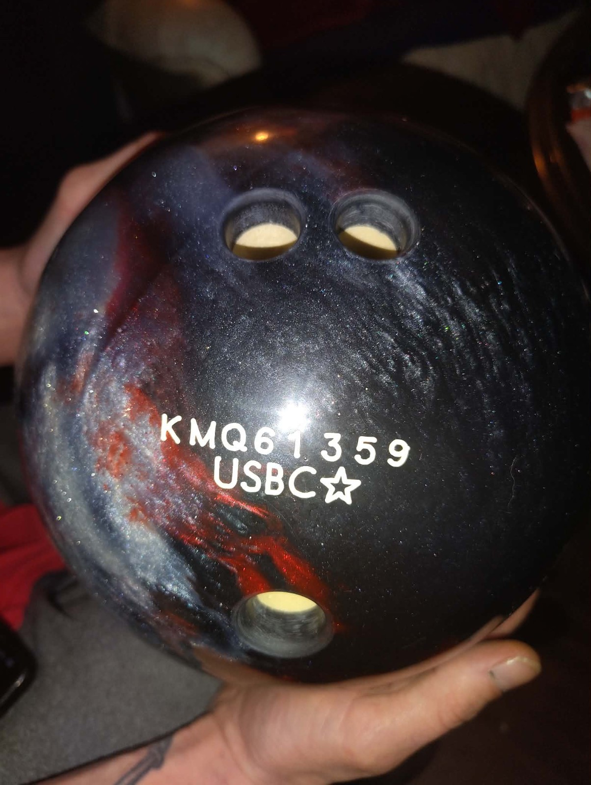 Brunswick TZone Scarlet Ten-Pin Bowling Ball 8 lb Polyester USBC Drilled